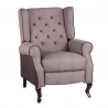 Poltrona Recliner Relax in tessuto modello Pacifica colore Tortora