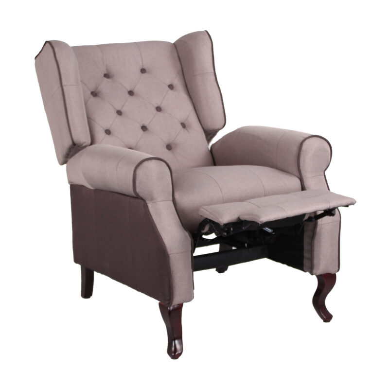 Poltrona Recliner Relax in tessuto modello Pacifica colore Tortora