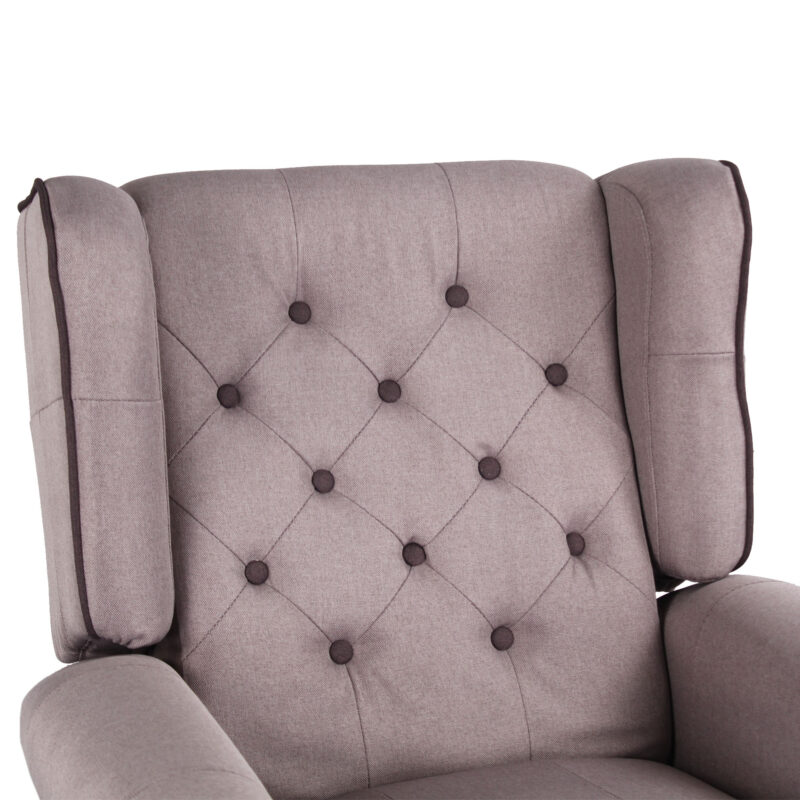 Poltrona Recliner Relax in tessuto modello Pacifica colore Tortora