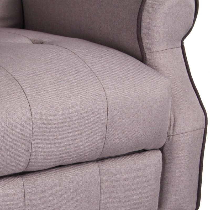 Poltrona Recliner Relax in tessuto modello Pacifica colore Tortora