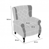 Poltrona Recliner Relax in tessuto modello Pacifica colore Tortora