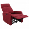 Poltrona Relax Manuale in tessuto modello Samoa colore Bordeaux
