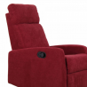 Poltrona Relax Manuale in tessuto modello Samoa colore Bordeaux