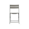 Set Tavolo San Donato + 6 Sedie Lucca In Alluminio Pieghevole Tortora Moia