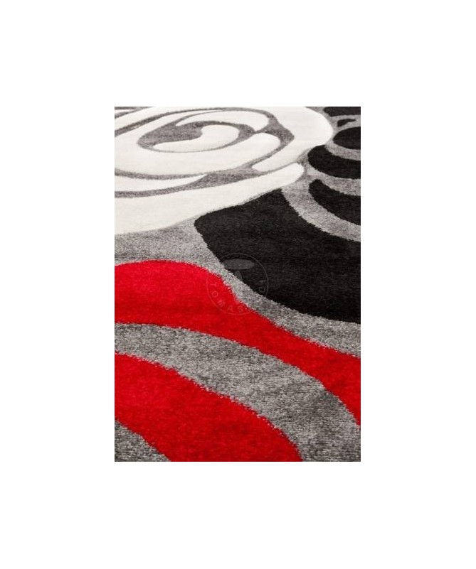 Tappeto con rose - rosso