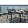 Dining Set Tarquinia 4 Sedie Ferro Antracite Moia
