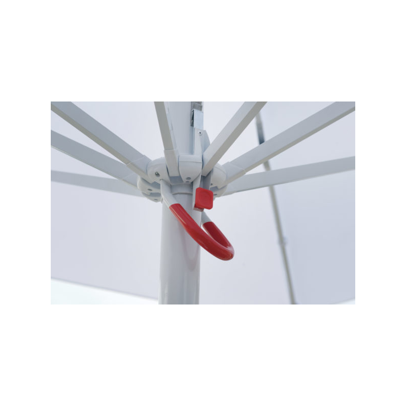 Ombrellone quadrato MOIA Push-Up 3x3 mt. fusto bianco telescopico Contract