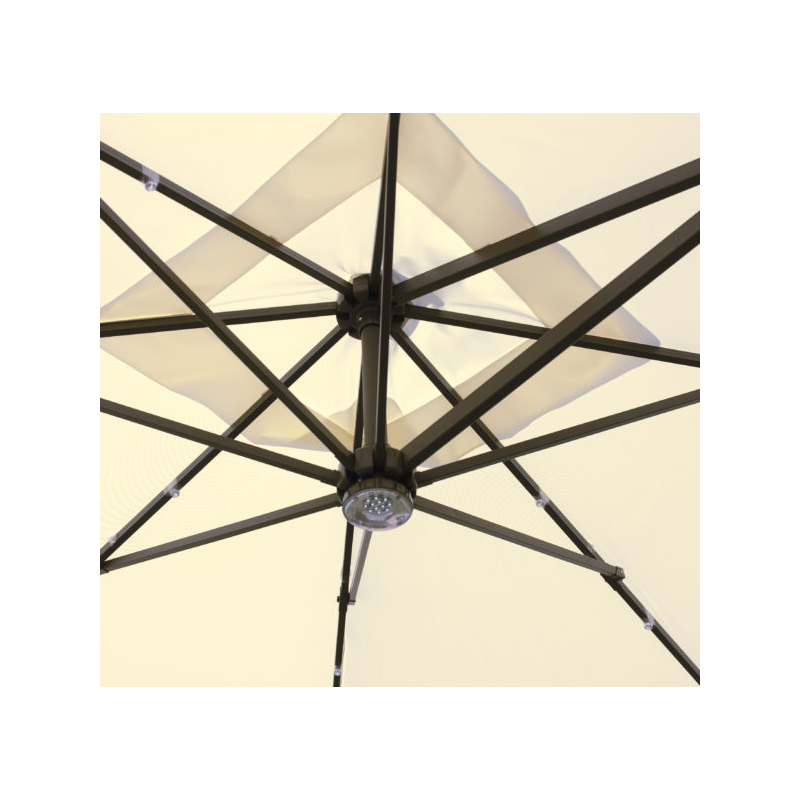 Pannello solare MOIA di ricambio per ombrellone Florida 3 x 3 mt, luci