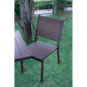 Set Tavolo Lucca + 2 Sedie Elba MOIA chocolate