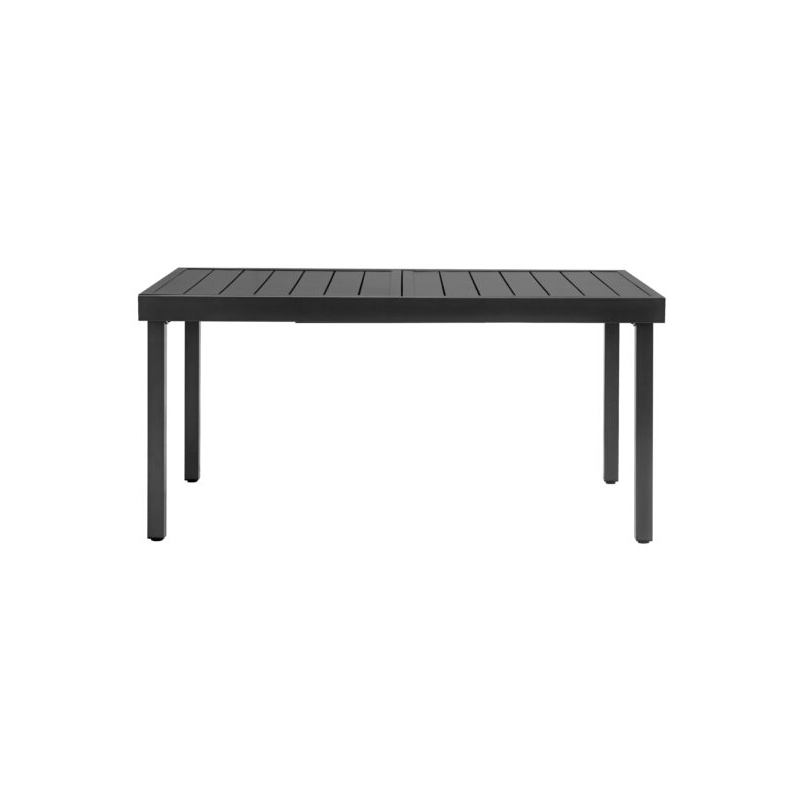 Tavolo allungabile MOIA in pelle e ferro 150-210x95 cm