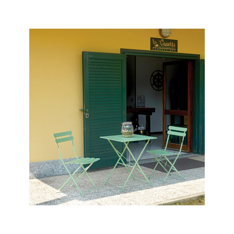 Set da 2 sedie MOIA Bistrò pieghevoli verde
