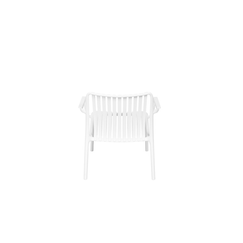 Set Tavolino Balcony + 2 Poltrone Balcony Set Valencia Resina Bianco Moia
