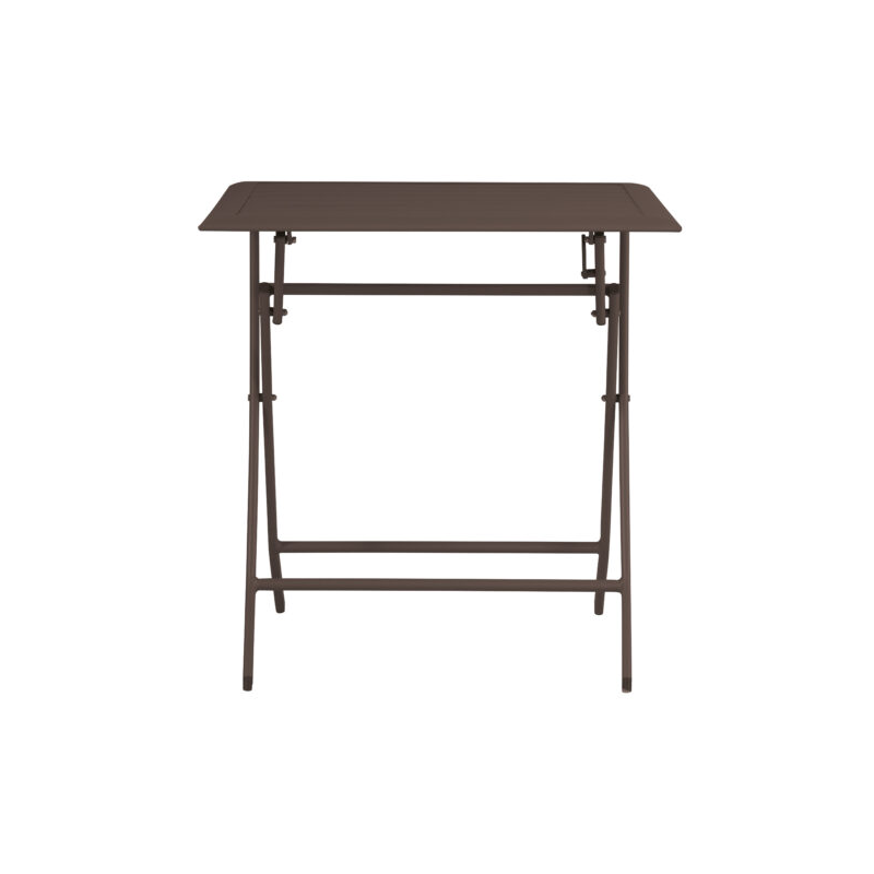 Tavolo MOIA Lucca in alluminio pieghevole 60 x 60, colore chocolate