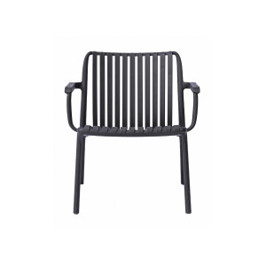 Zoom Set Tavolino Balcony + 2 Poltrone Balcony Set Valencia Resina Antracite Moia