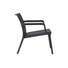 Set Tavolino Balcony + 2 Poltrone Balcony Set Valencia Resina Antracite Moia