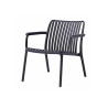 Set Tavolino Balcony + 2 Poltrone Balcony Set Valencia Resina Antracite Moia