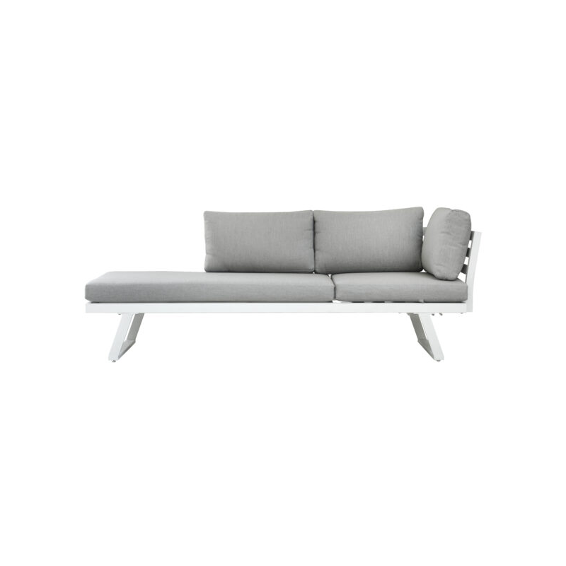 Set angolare Tunisi MOIA con divani/lettino bianco