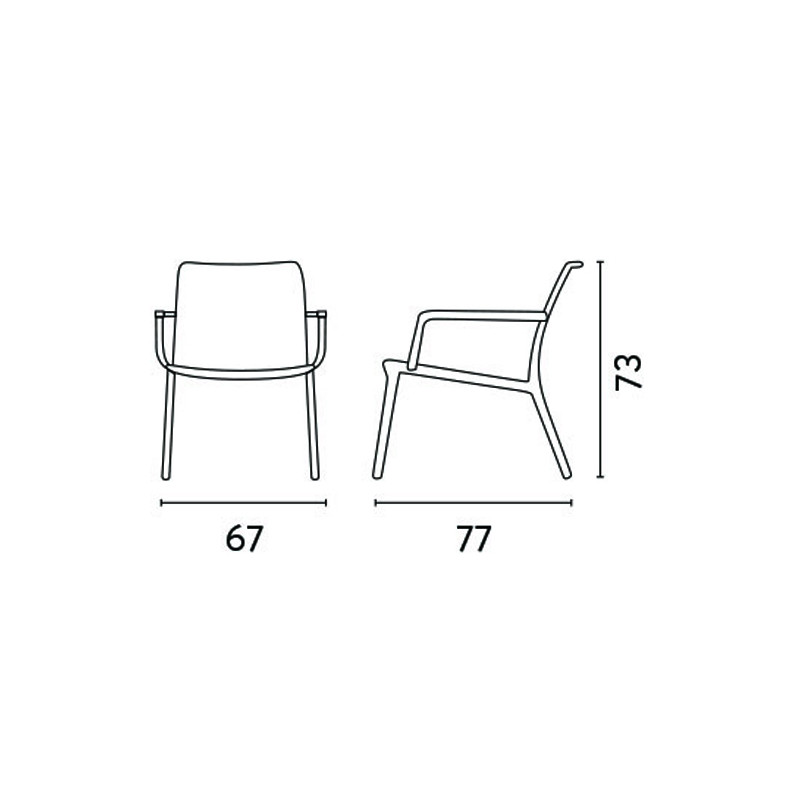 Set Tavolino Balcony + 2 Poltrone Balcony Set Valencia Resina Antracite Moia