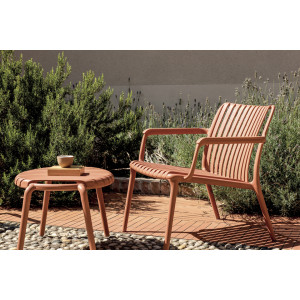 Zoom Set Tavolino Balcony + 2 Poltrone Balcony Set Valencia Resina Mattone Moia