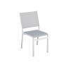 Set Tavolo pieghevole + 2 Sedie Pola Alluminio Bianco Text Grigio Chiaro Moia