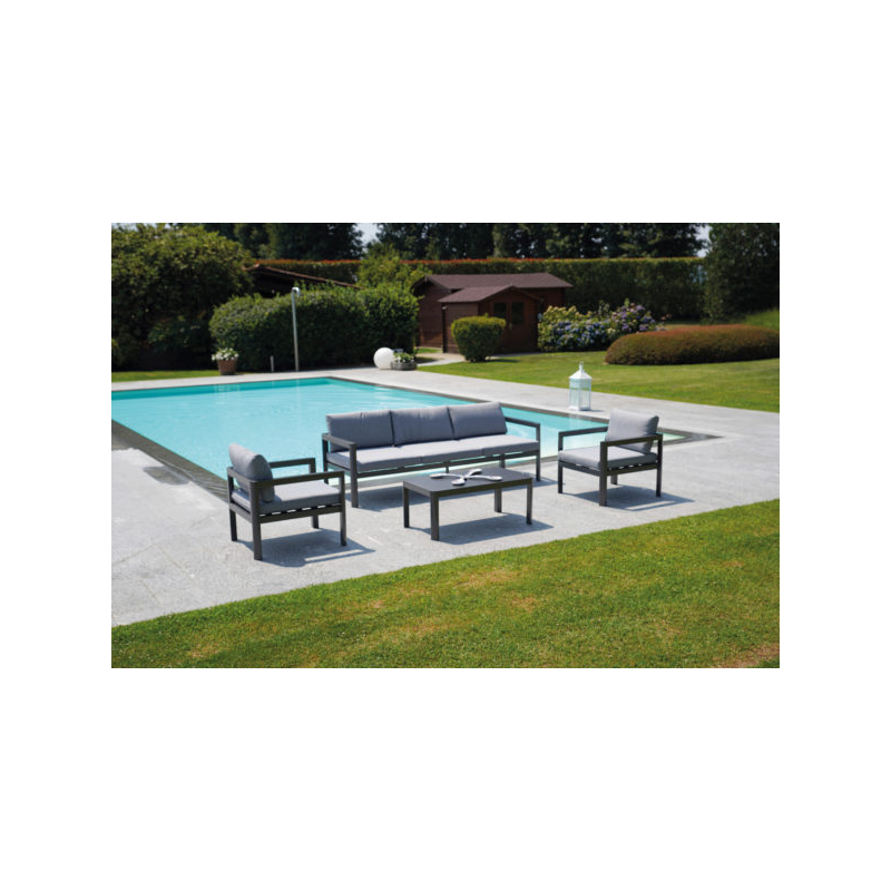 Divano MOIA 3 posti coffee set Marsiglia antracite