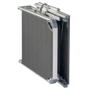 Zoom Set Di 2 Lettini Mare Pieghevole C/Tett Alu 1,1/Text 750 Grigio Moia