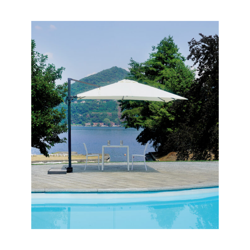 Ombrellone California MOIA 3x3 mt. con tilt basculante fusto antracite