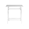 Set Tavolo pieghevole + 2 Sedie Pola Alluminio Bianco Text Grigio Chiaro Moia