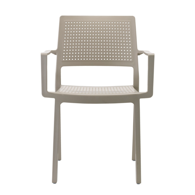 SET 4 PEZZI SEDIA EMI CON BRACCIOLI TECNOPOLIMERO MADE IN ITALY SCAB DESIGN
