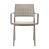 SET 4 PEZZI SEDIA EMI CON BRACCIOLI TECNOPOLIMERO MADE IN ITALY SCAB DESIGN