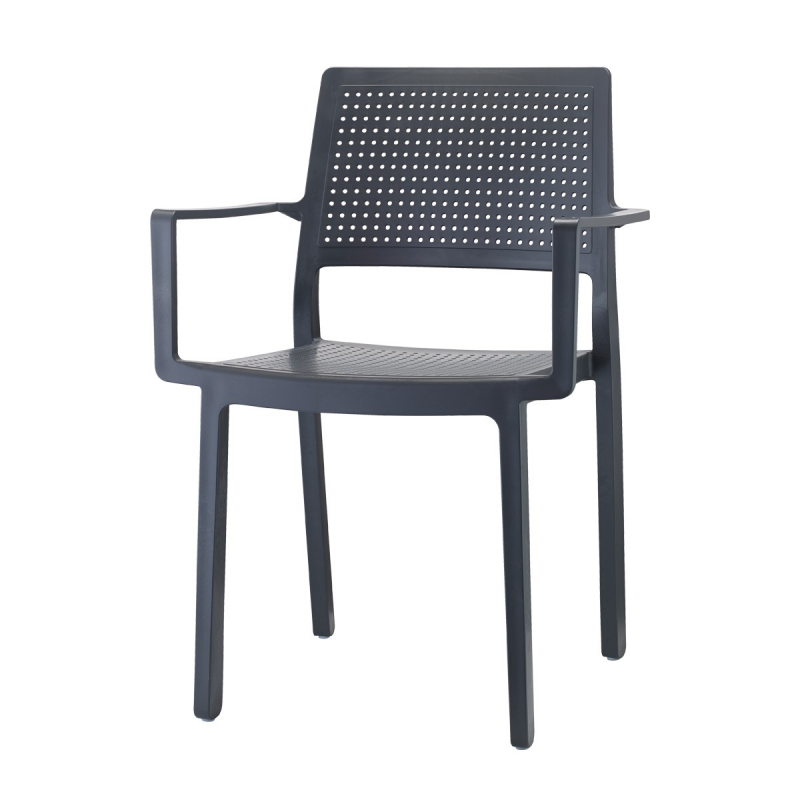 SET 4 PEZZI SEDIA EMI CON BRACCIOLI TECNOPOLIMERO MADE IN ITALY SCAB DESIGN