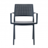 SET 4 PEZZI SEDIA EMI CON BRACCIOLI TECNOPOLIMERO MADE IN ITALY SCAB DESIGN