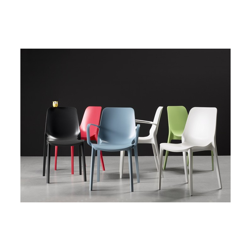 SET 6 SEDIE GINEVRA TECNOPOLIMERO SCAB DESIGN