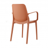SET 4 SEDIE GINEVRA TECNOPOLIMERO CON BRACCIOLI SCAB DESIGN