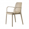 SET 4 SEDIE GINEVRA TECNOPOLIMERO CON BRACCIOLI SCAB DESIGN