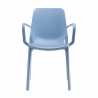 SET 4 SEDIE GINEVRA TECNOPOLIMERO CON BRACCIOLI SCAB DESIGN