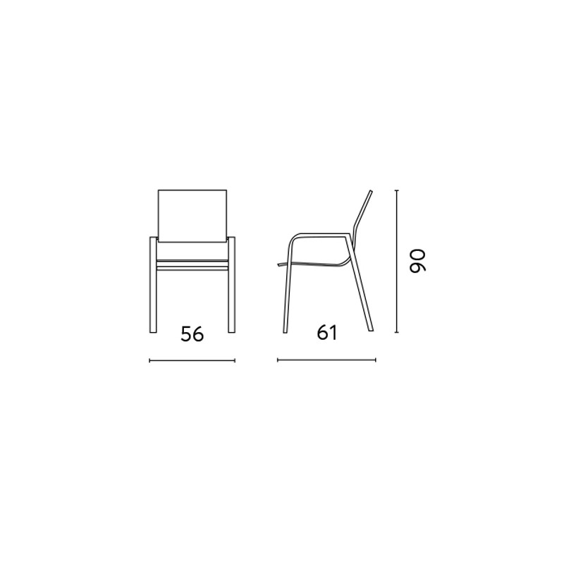 Set Tavolo pieghevole + 2 Sedie Samo Alluminio Bianco Text Grigio Chiaro Moia