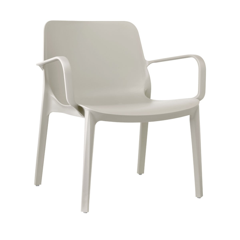 SET 2 SEDIE GINEVRA LOUNGE TECNOPOLIMERO MADE IN ITALY SCAB DESIGN