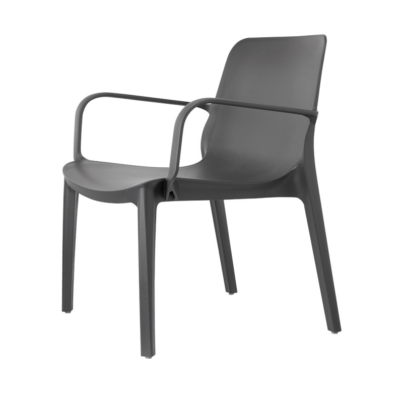 SET 2 SEDIE GINEVRA LOUNGE TECNOPOLIMERO MADE IN ITALY SCAB DESIGN