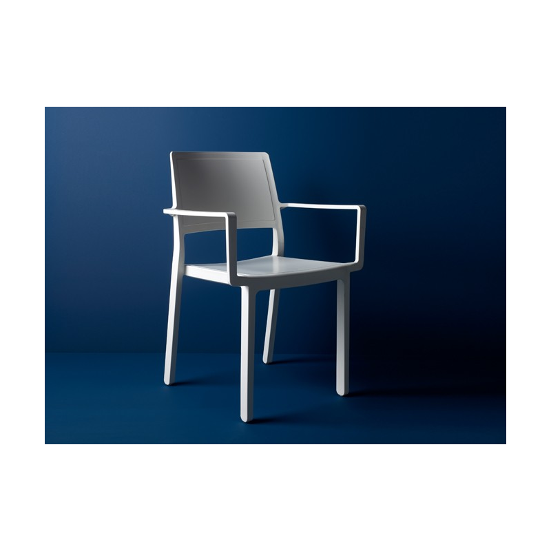 SET 4 SEDIE KATE CON BRACCIOLI TECNOPOLIMERO SCAB DESIGN