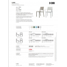 SET 4 SEDIE KATE CON BRACCIOLI TECNOPOLIMERO SCAB DESIGN