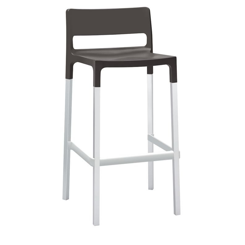 SET 4 SGABELLI DIVO TECNOPOLIMERO HT 65CM MADE IN ITALY SCAB DESIGN