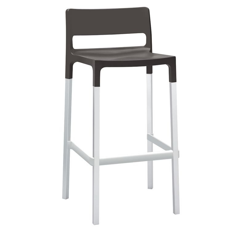SET 4 SGABELLI DIVO TECNOPOLIMERO HT 75CM MADE IN ITALY SCAB DESIGN