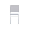 Set Tavolo San Vincenzo + 4 Sedie Pola Alluminio Bianco Text Grigio Chiaro Moia