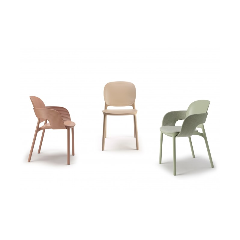 SET 4 POLTRONE HUG TECNOPOLIMERO DA POST CONSUMO INDUSTRIALE SCAB DESIGN