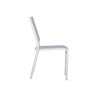 Set Tavolo San Vincenzo + 4 Sedie Pola Alluminio Bianco Text Grigio Chiaro Moia