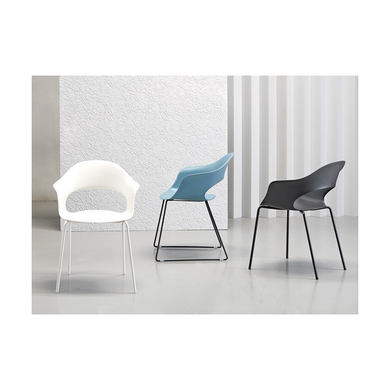 SET 2 SEDIE NATURAL LADY B TECNOPOLIMERO MADE IN ITALY SCAB DESIGN