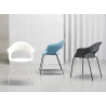 SET 2 SEDIE NATURAL LADY B TECNOPOLIMERO MADE IN ITALY SCAB DESIGN