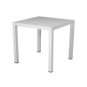 Set Tavolo San Vincenzo + 4 Sedie Pola Alluminio Bianco Text Grigio Chiaro Moia