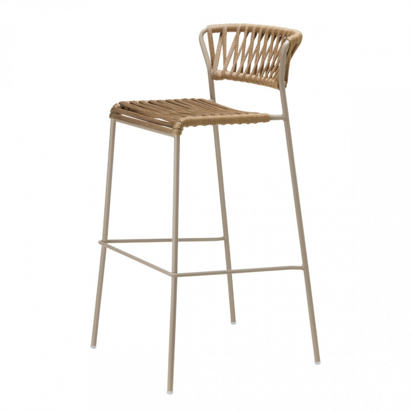 SGABELLO LISA FILÒ CORDA NAUTICA HT 75 MADE IN ITALY SCAB DESIGN